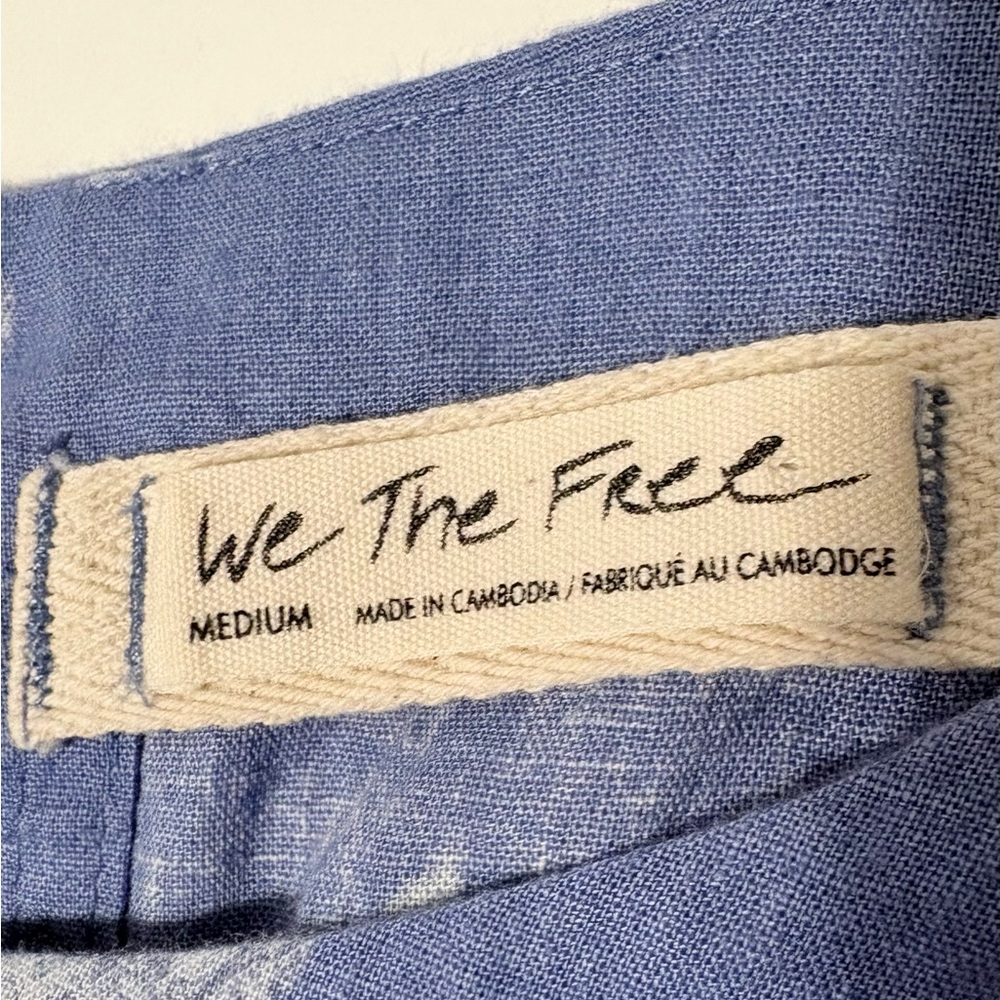 We The Free Blue Floral Tunic with White Print - Picture 3 of 14
